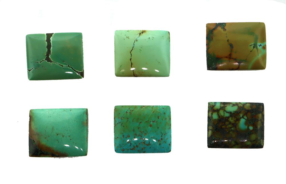 (image for) Turquoise 12x10mm Rectangle