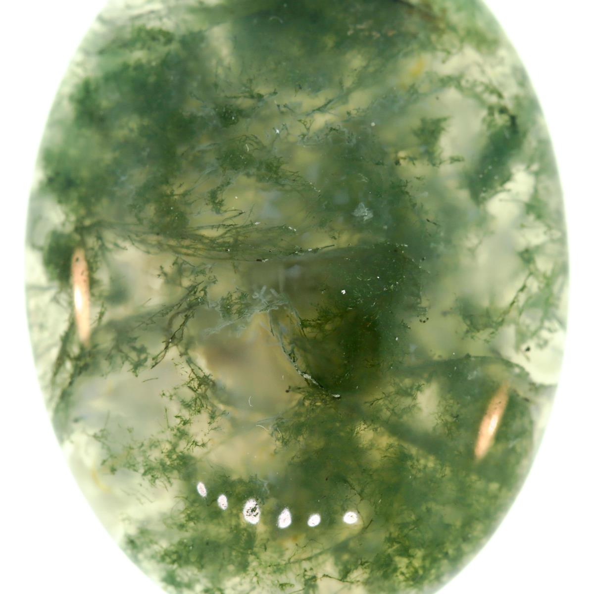 (image for) Moss Agate 30x22mm Oval