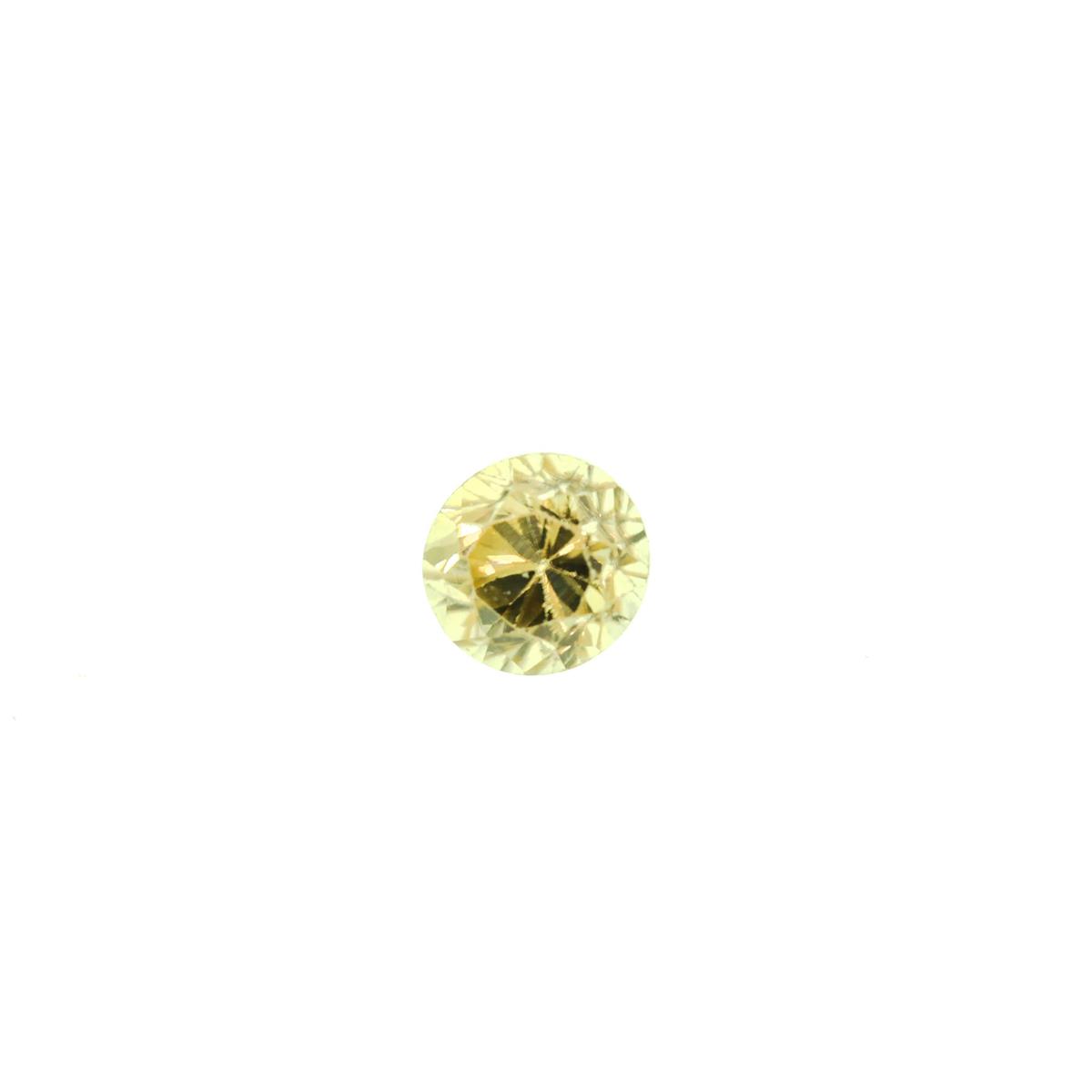 (image for) Zircon 4-4.25mm Round Yellow