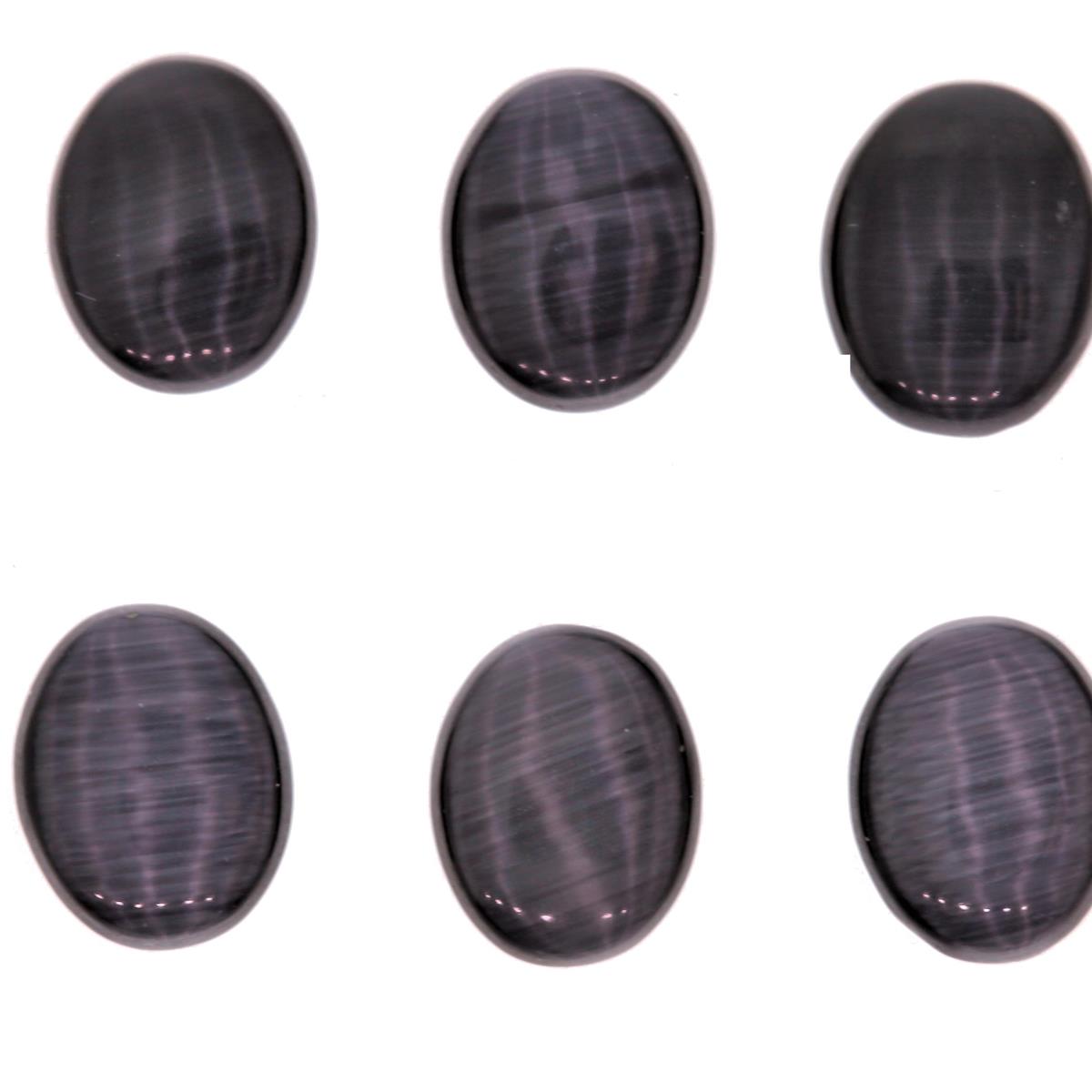 (image for) Synthetic Catseye Grey 10x8mm