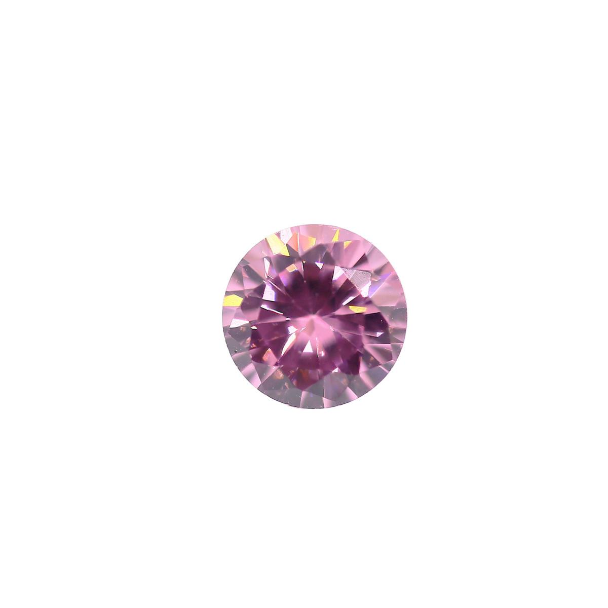 (image for) Cubic Zirconia Pink 6mm Round