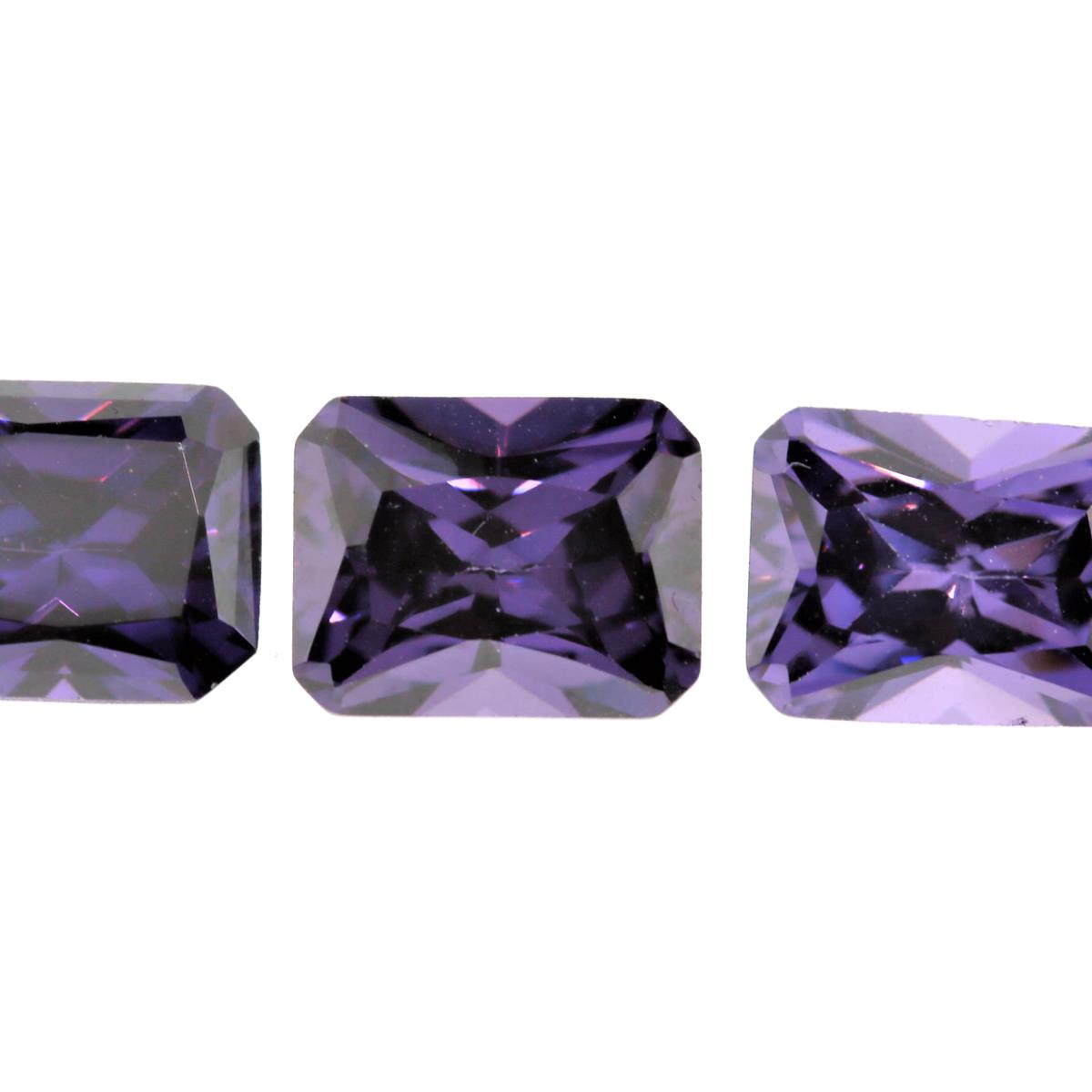 (image for) Cubic Zirconia Amethyst 9x7mm