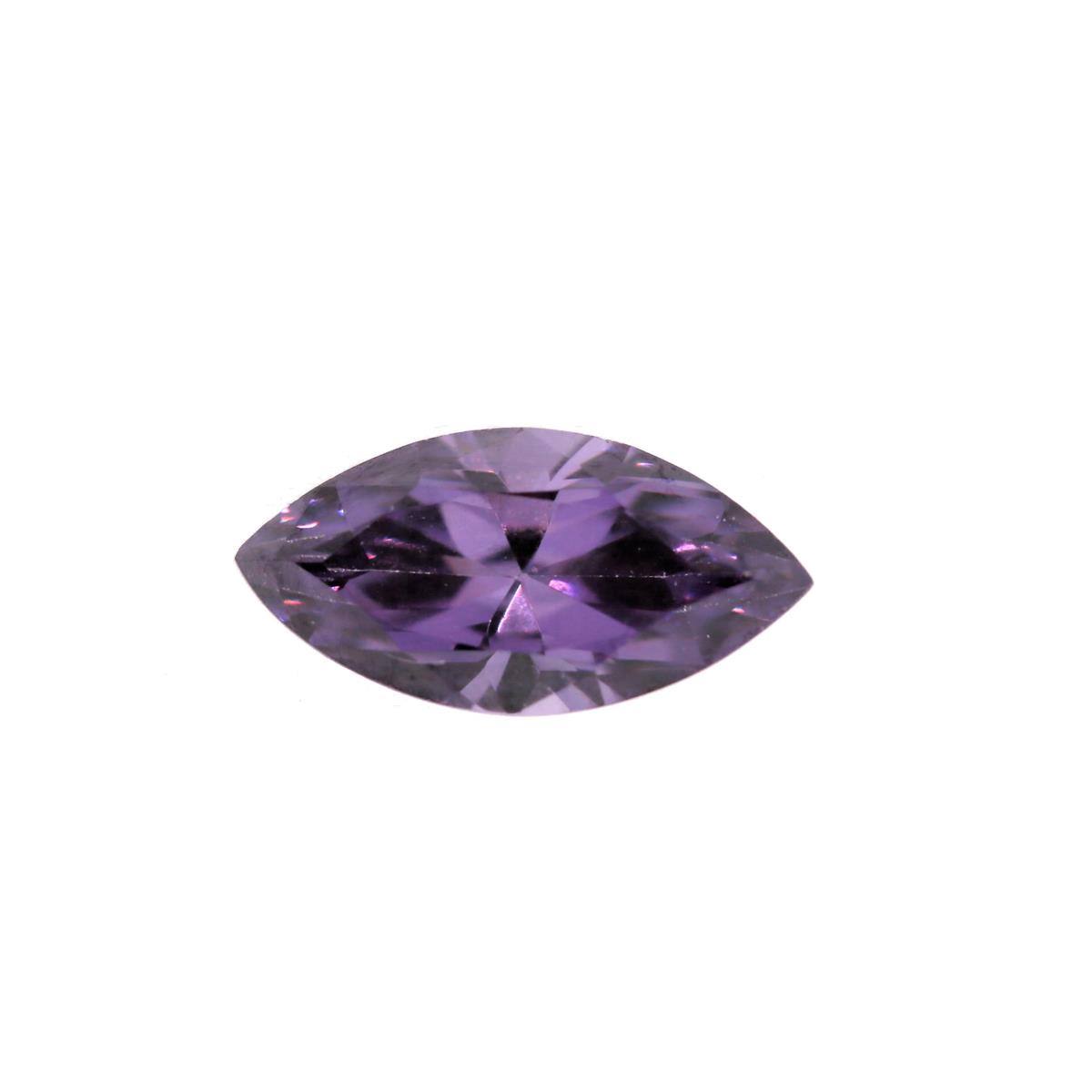 (image for) Cubic Zirconia Amethyst 12x6mm