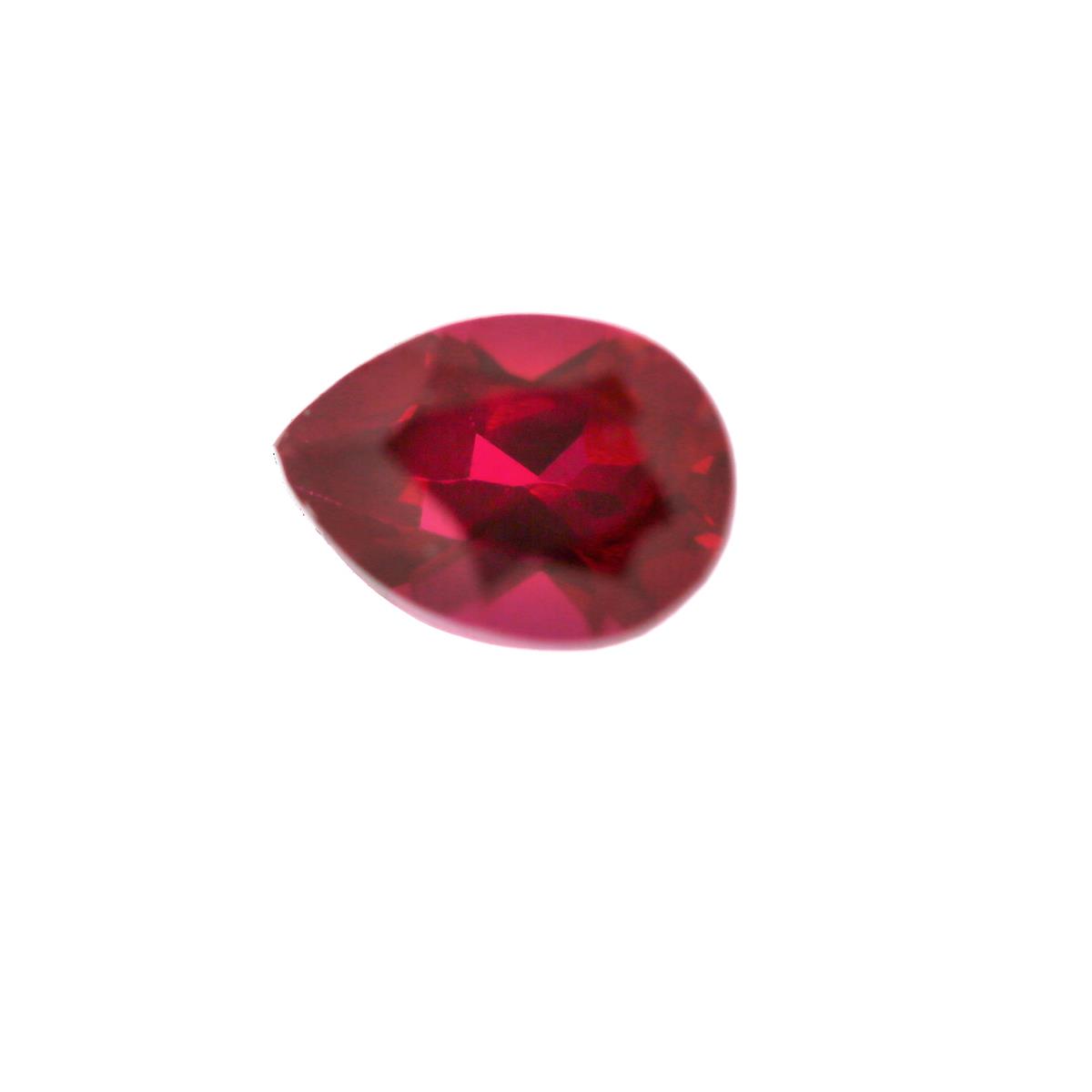 (image for) Synthetic Garnet 7x5mm Pear
