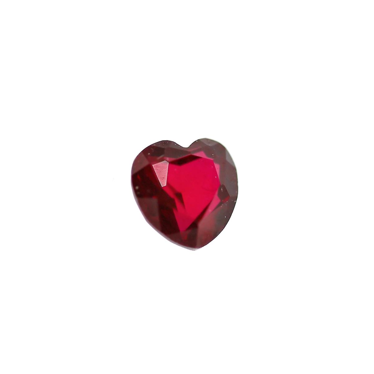 (image for) Synthetic Garnet 6mm Heart