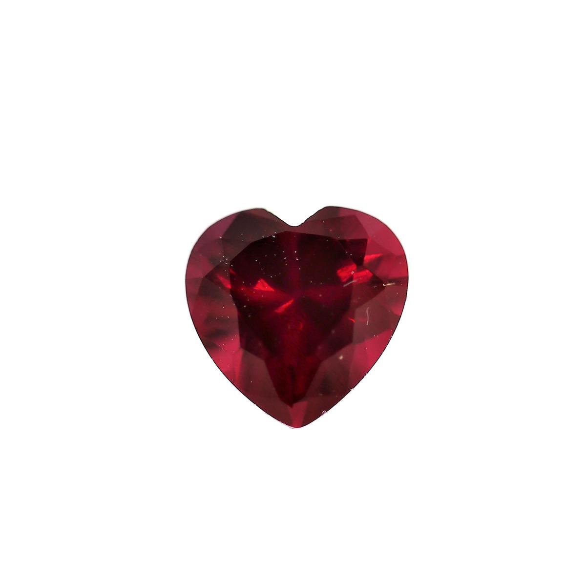 (image for) Synthetic Garnet 7mm Heart