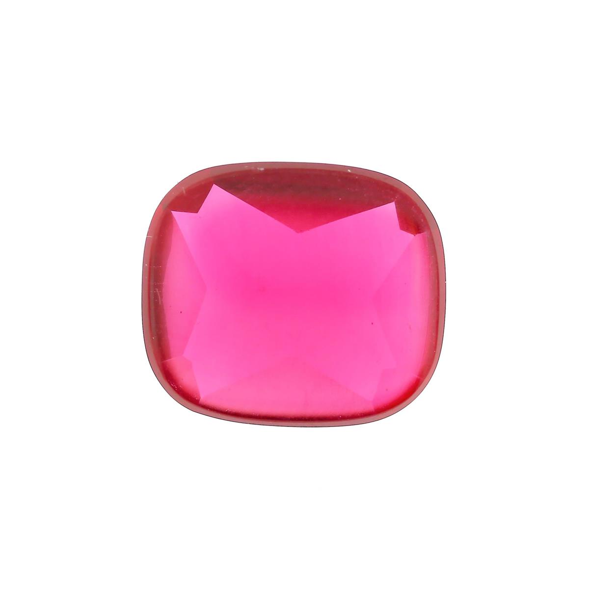 (image for) Synthetic Ruby 14x12mm Antique