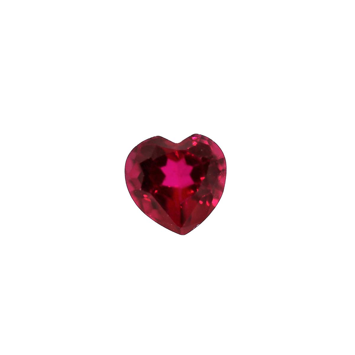(image for) Synthetic Ruby 6mm Heart