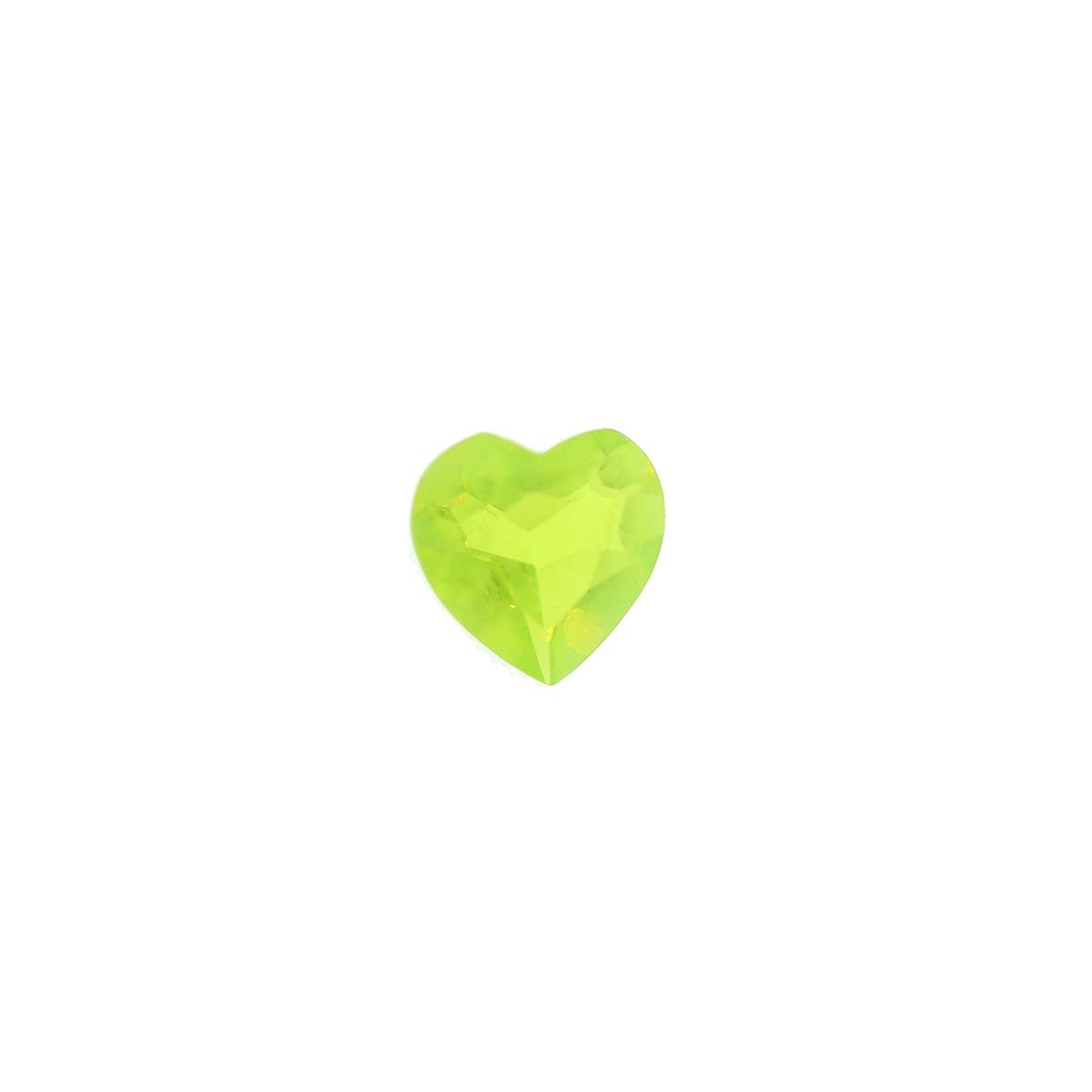 (image for) Synthetic Peridot 5mm Heart