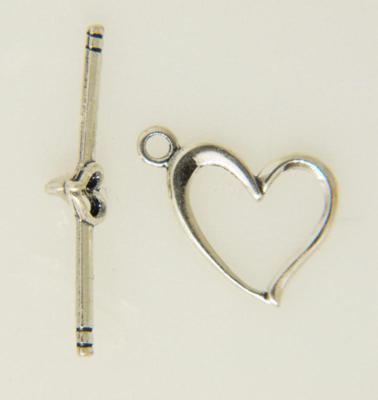 (image for) Israeli Clasp Toggle Heart 