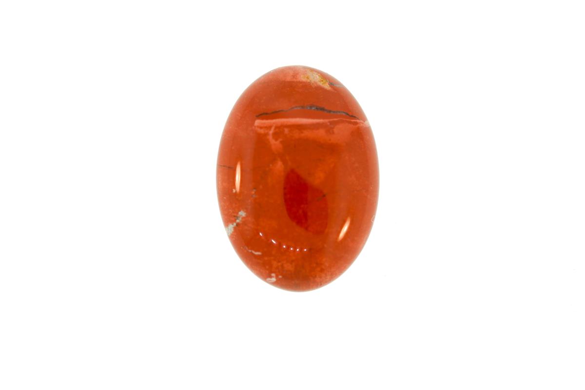 (image for) Jasper 25x18mm Oval Red