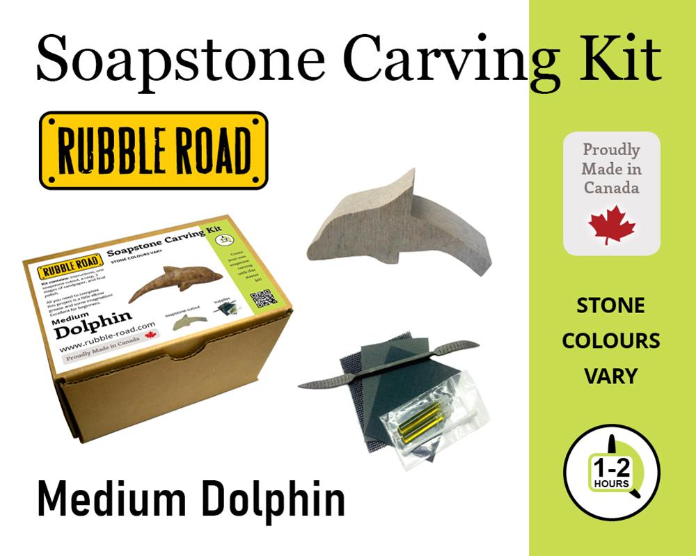 (image for) Soapstone Kit Medium Dolphin