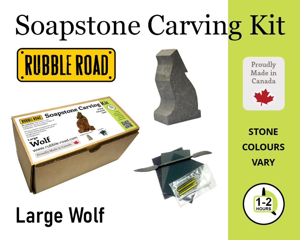 (image for) Soapstone Kit Large Wolf