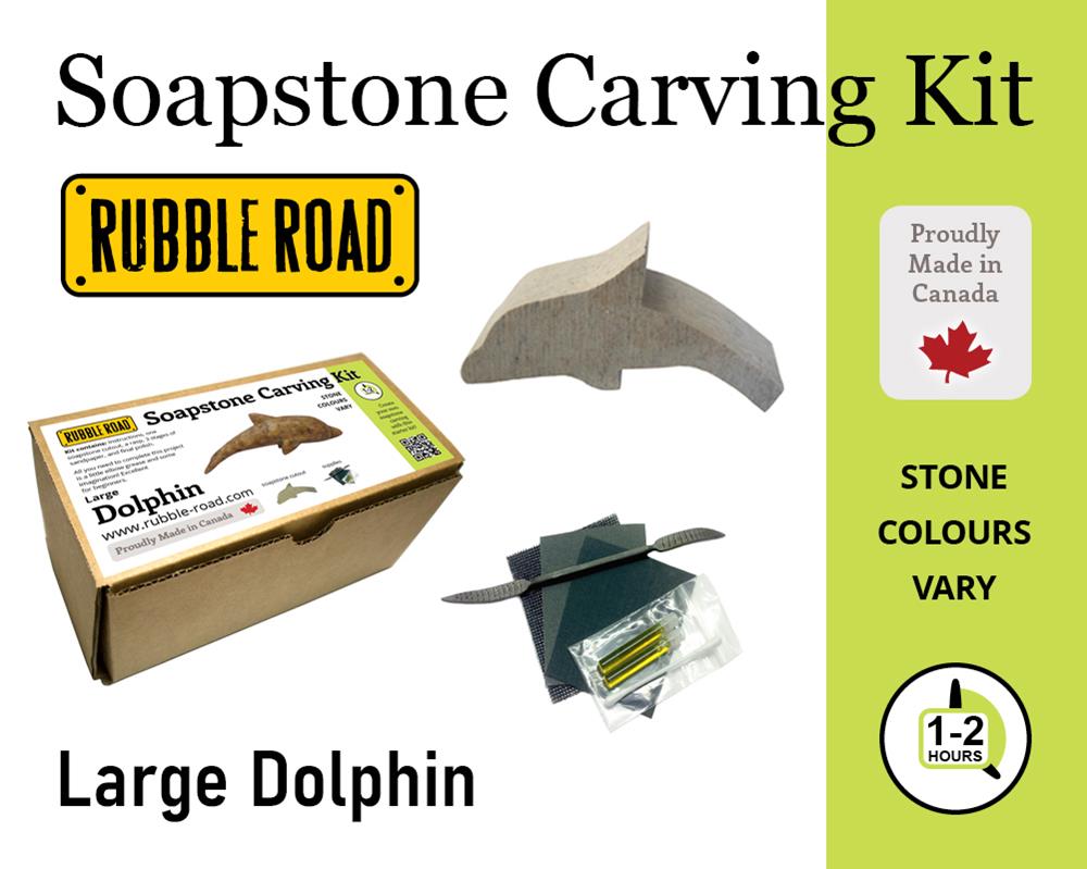 (image for) Soapstone Kit Large Dolphin
