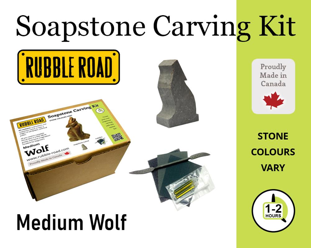 (image for) Soapstone Kit Medium Wolf