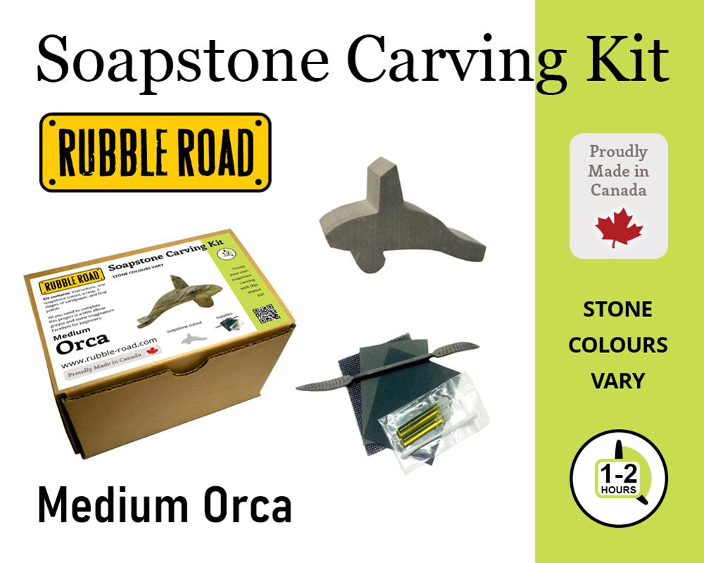 (image for) Soapstone Kit Medium Orca