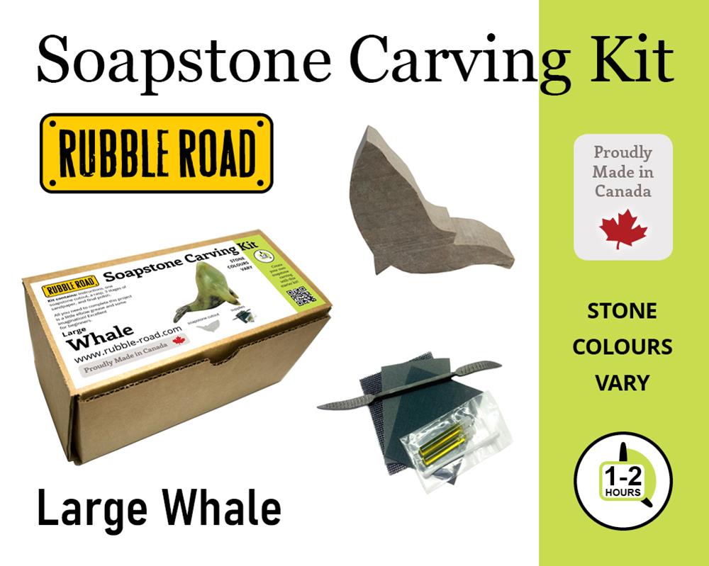 (image for) Soapstone Kit Large Blue Whale
