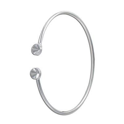 (image for) Wire Bangle with Settings