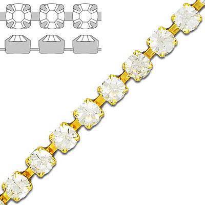 (image for) Chain Rhinestone Crystal Gold