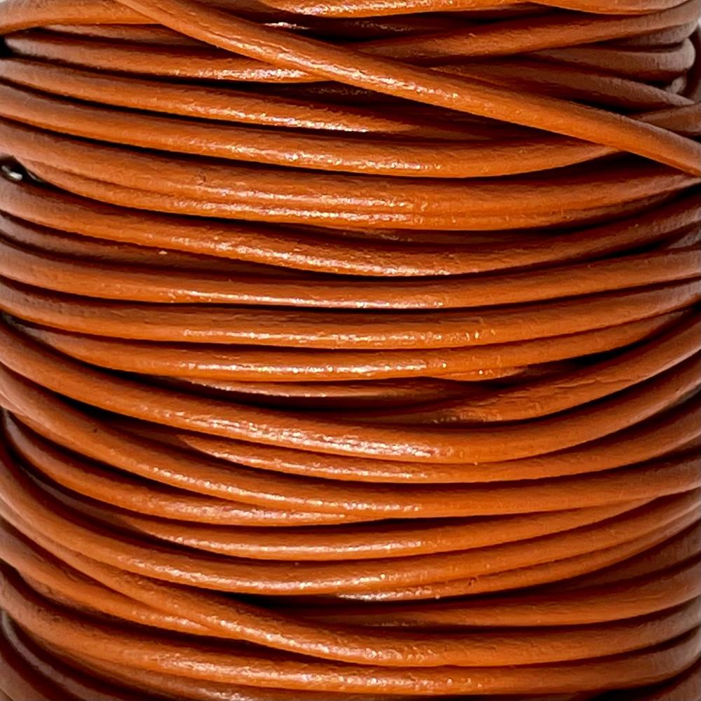 (image for) Leather Cord 2mm Burnt Orange