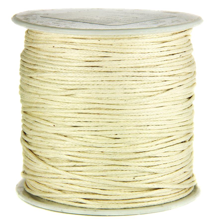 (image for) Waxed Cotton Cord 1mm Cream
