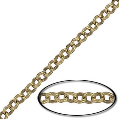 (image for) Chain Rolo 3.5mm Ant Brass
