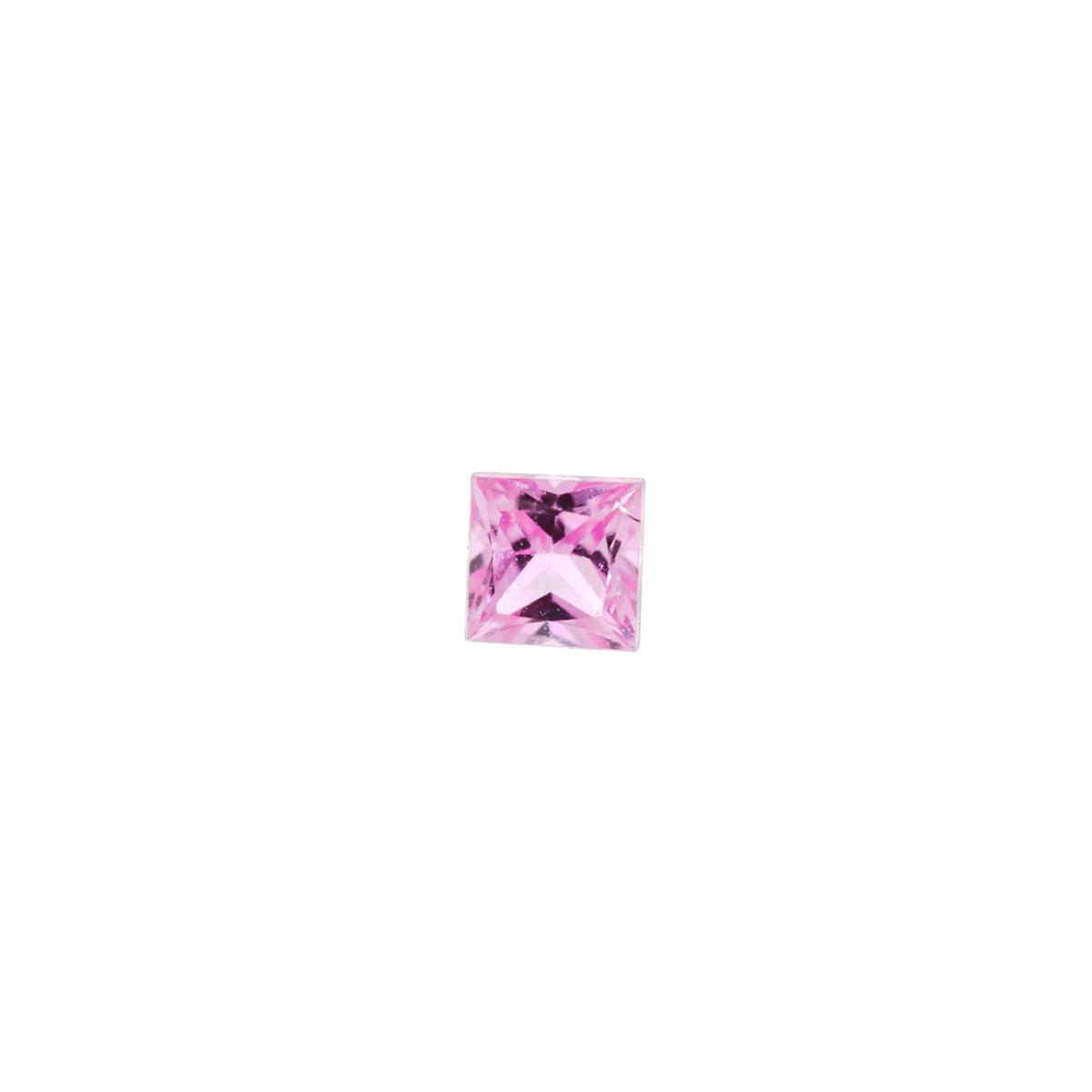 (image for) Sapphire 3mm Sq Pink