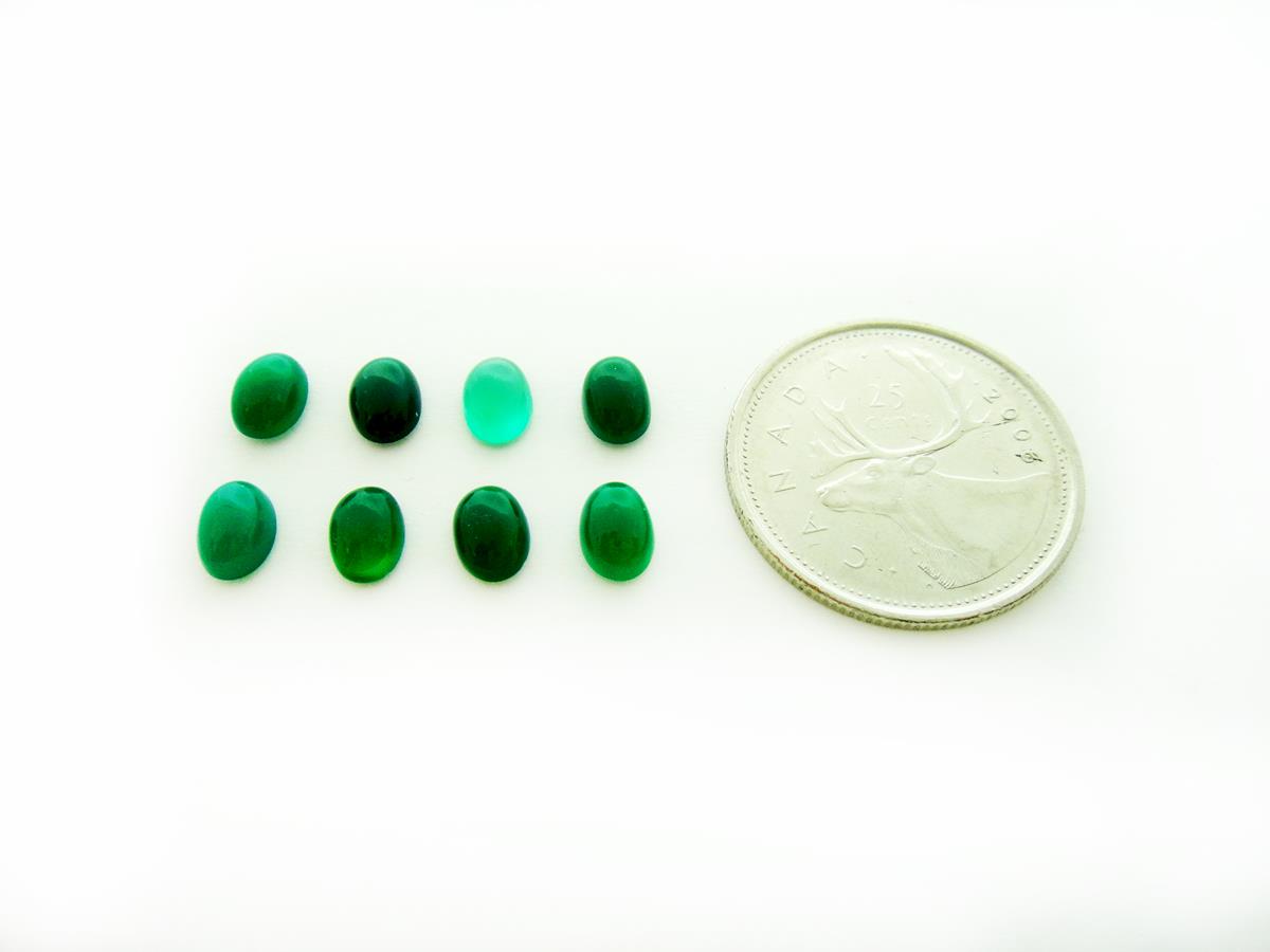 (image for) Quartz 7x5mm Oval Green - Click Image to Close
