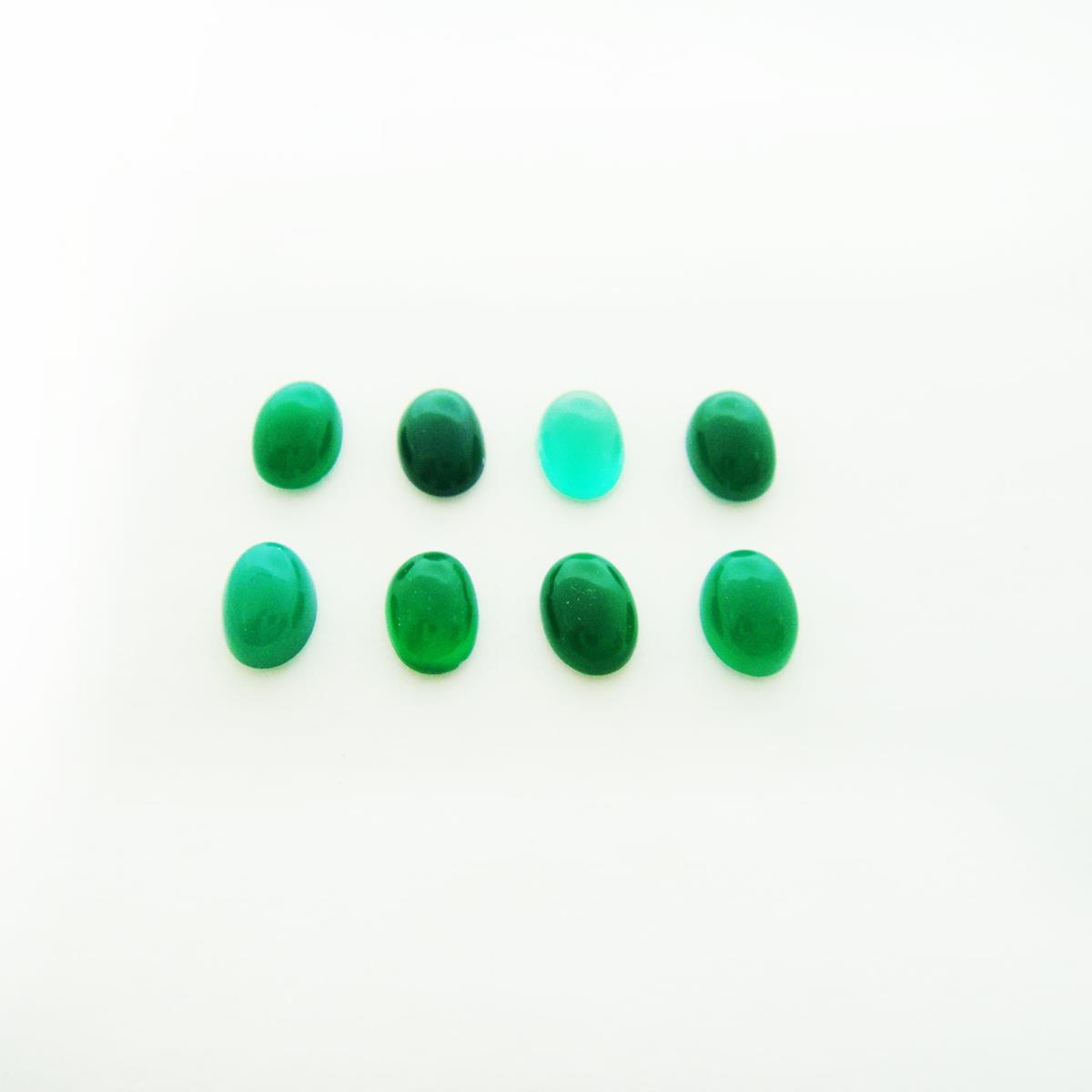 (image for) Quartz 7x5mm Oval Green - Click Image to Close