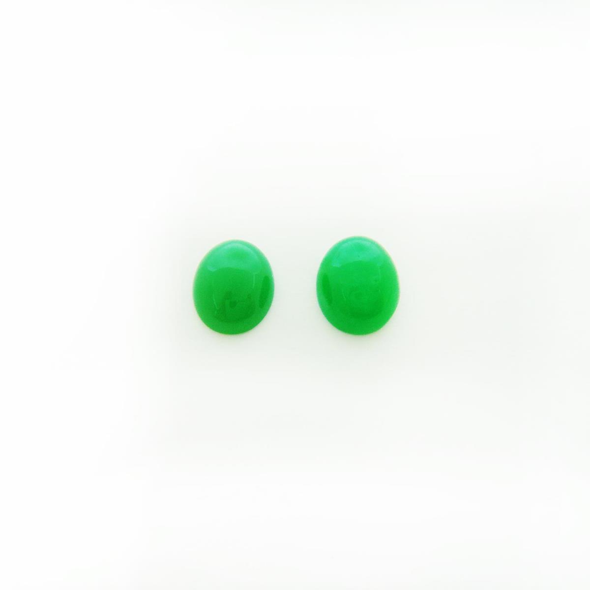 (image for) Chrysoprase 10x8mm Oval