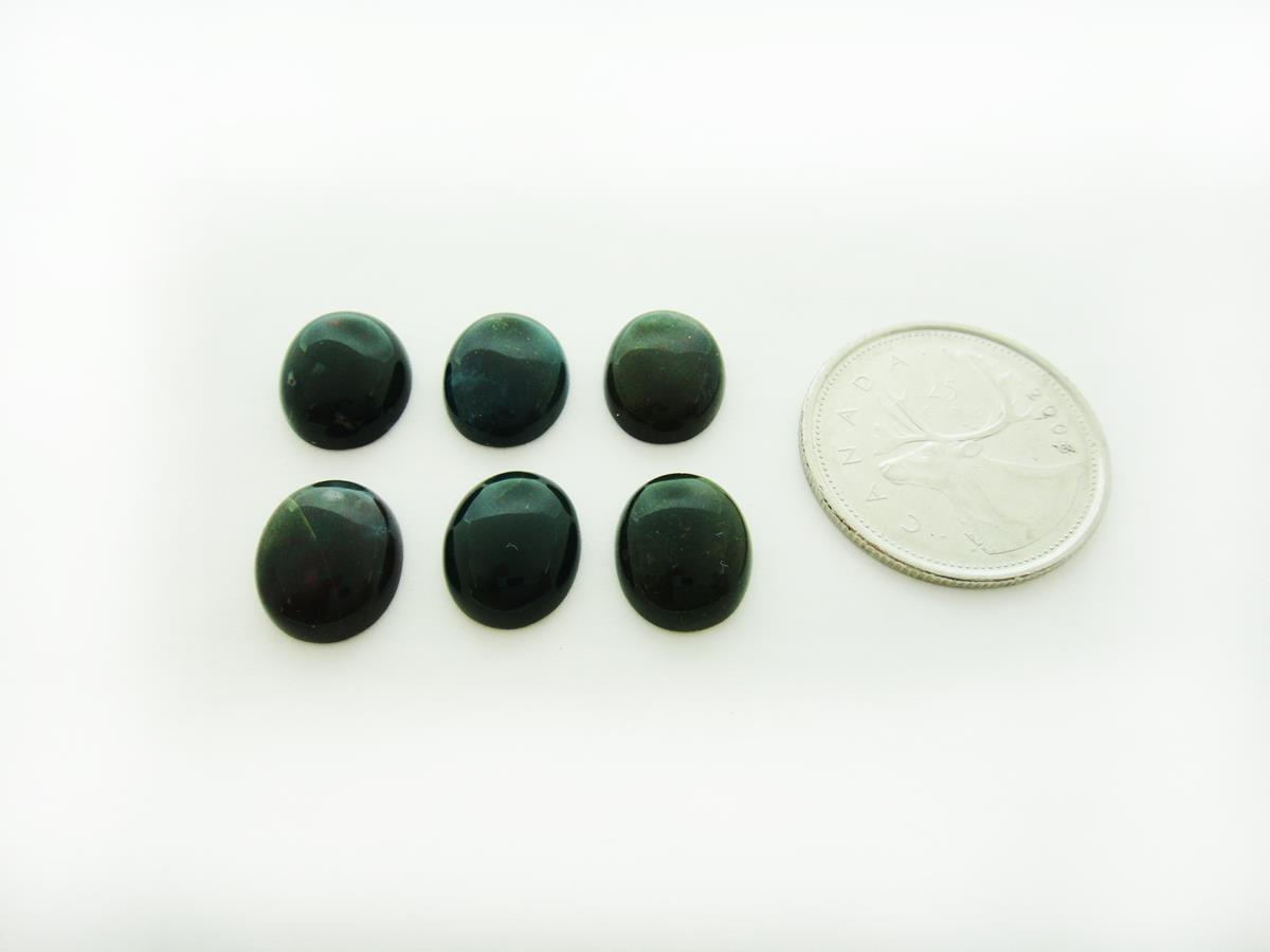 (image for) Bloodstone 12x10mm Oval - Click Image to Close