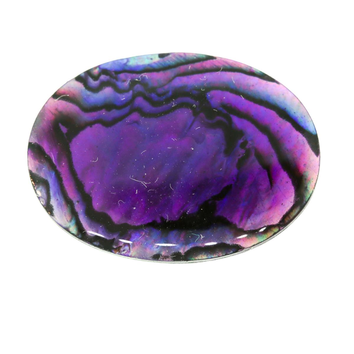 (image for) Paua Shell 18x13mm Oval Purple
