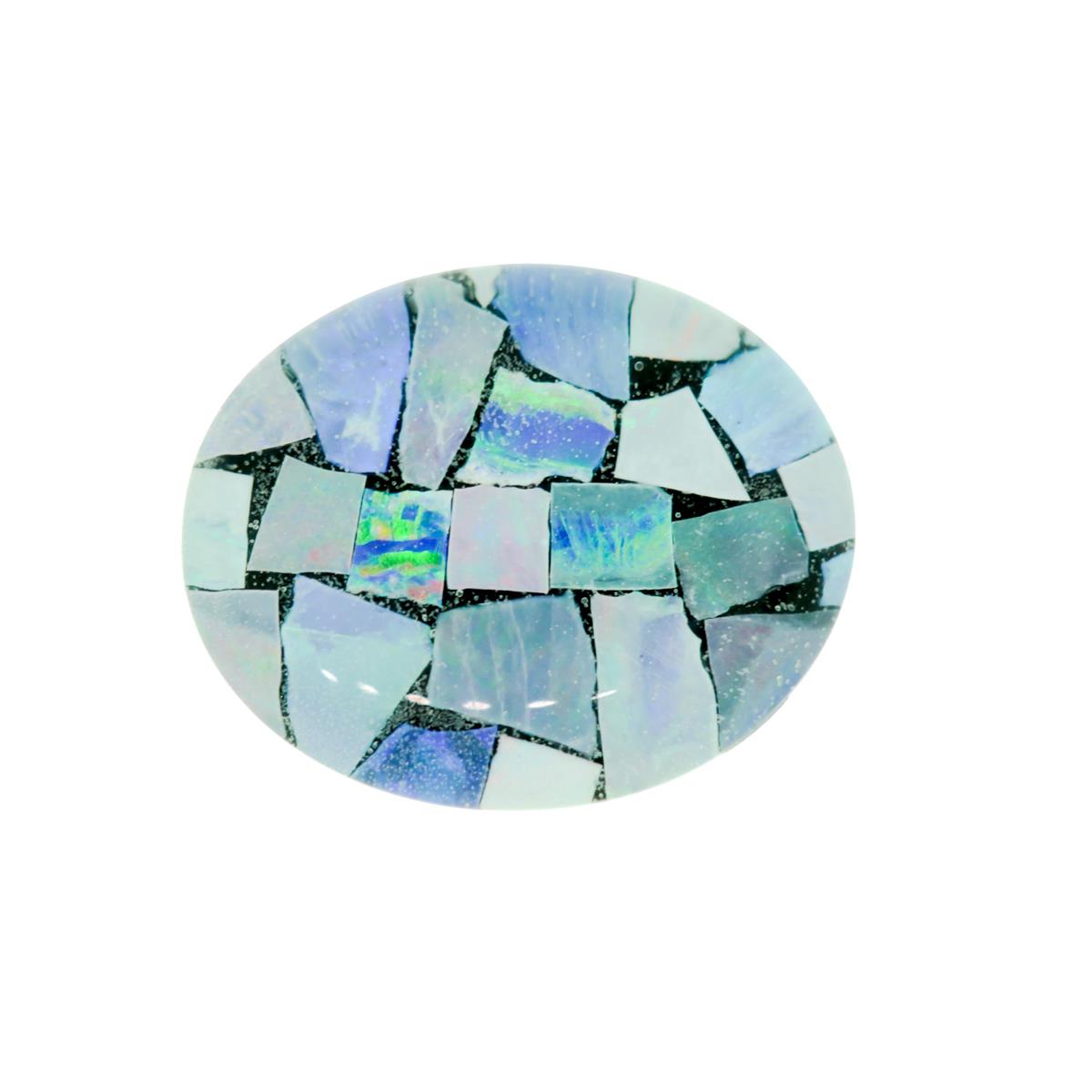 (image for) Opal 10x8mm Oval Mosaic
