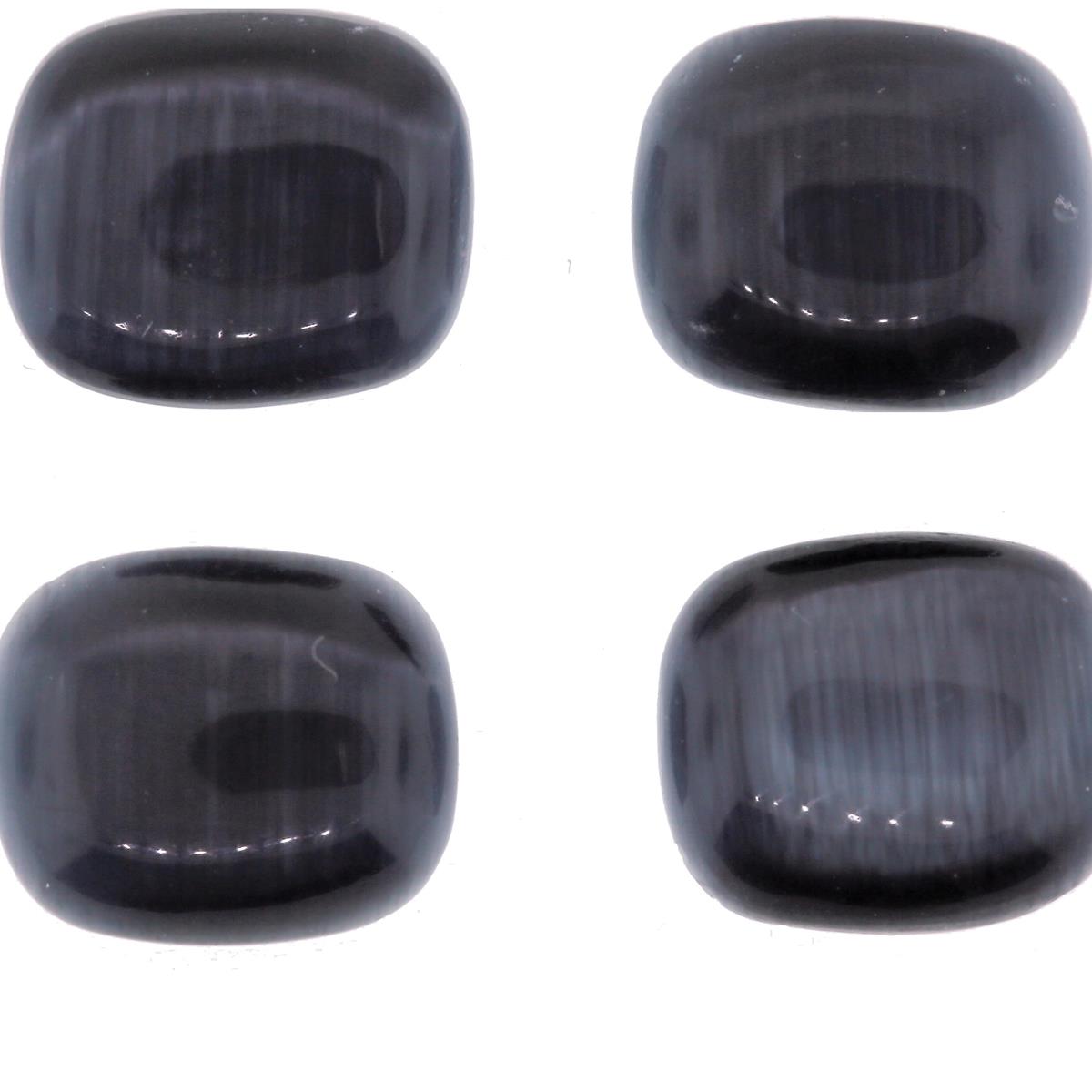 (image for) Synthetic Catseye Grey 12x10mm