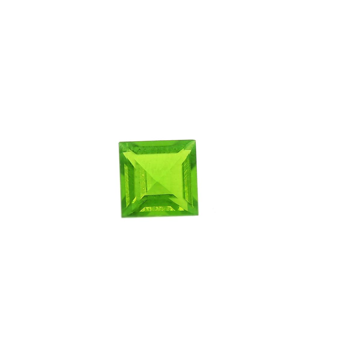 (image for) Synthetic Peridot 6mm Square