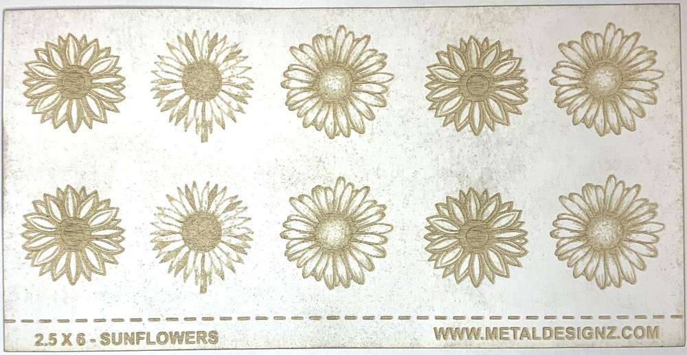 (image for) Texture Paper 2.5x6 Sunflowers