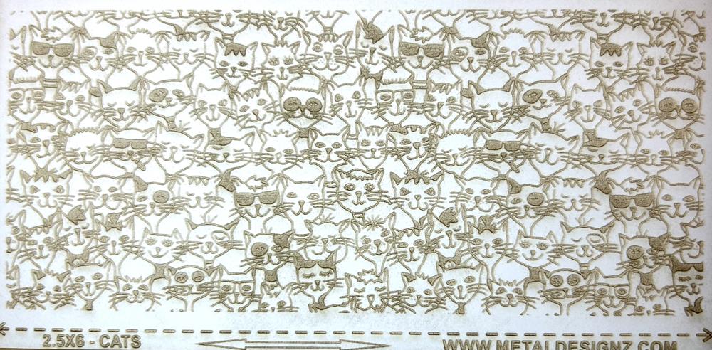 (image for) Texture Paper 2.5x6 Cats