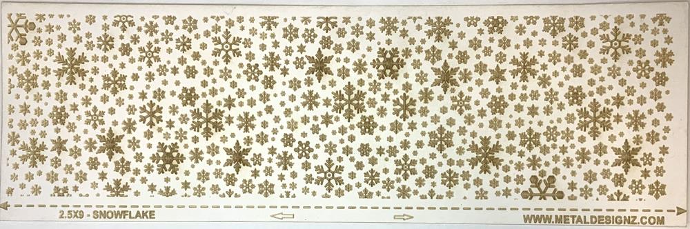 (image for) Texture Paper 2.5x9 Snowflakes