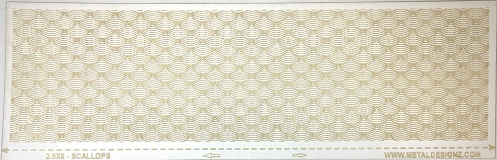 (image for) Texture Paper 2.5x9 Scallops