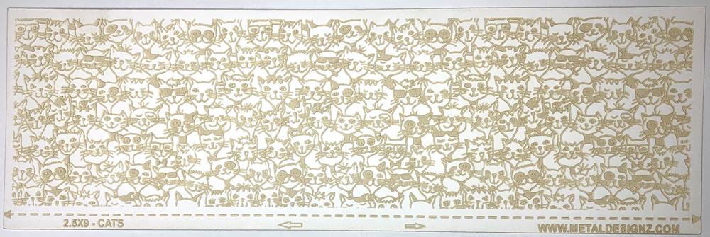 (image for) Texture Paper 2.5x9 Cats