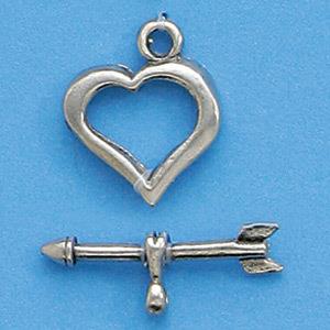 (image for) Stg Toggle Heart & Arrow 17mm