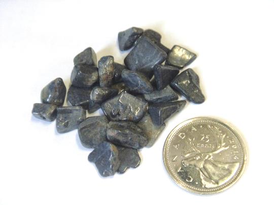 Sapphire Chips Tumbled