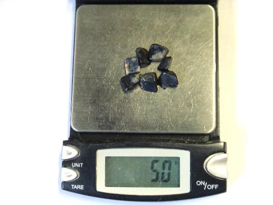 (image for) Sapphire Chips Tumbled - Click Image to Close